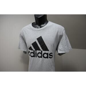 Adidas Gym Shirt Amplifier Performance Gray Short Sleeve Athletic Mens Size XL